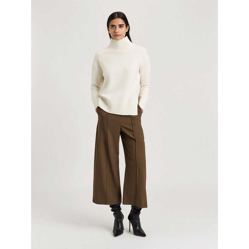 Veronika Maine Merino Cashmere Blend Oversized Funnel Neck Sweater image number 3